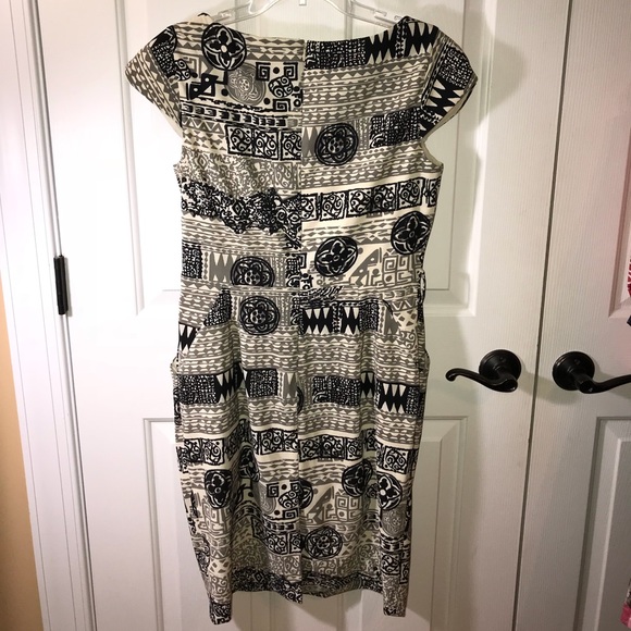 Nine West Patterned Midi Dress - Picture 2 of 5